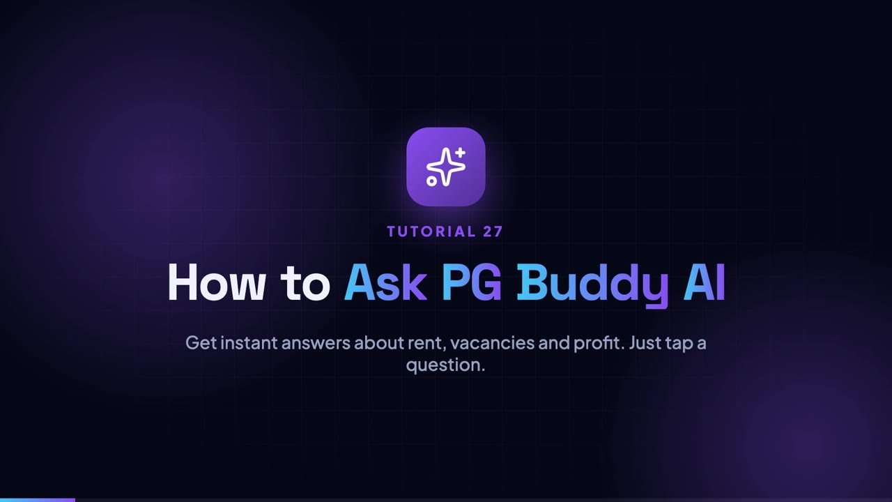 Ask PG Buddy AI — Your PG Assistant