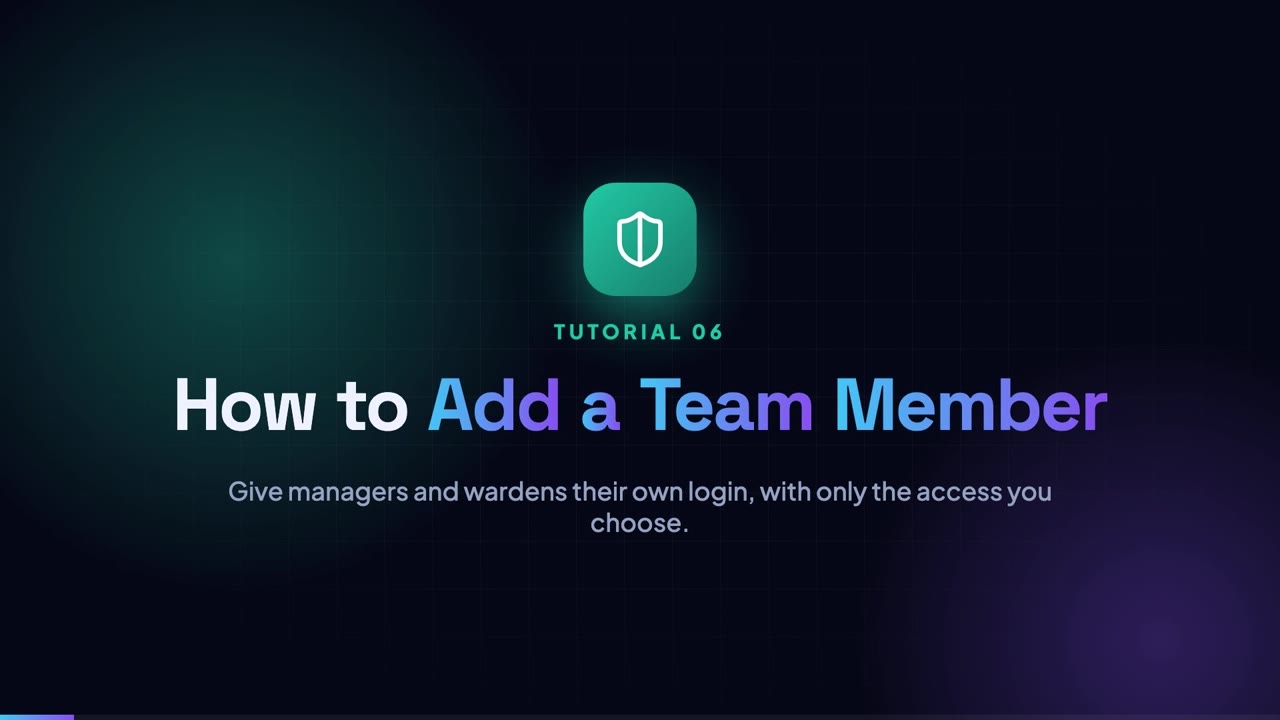 How to Add a Team Member (Manager / Warden)
