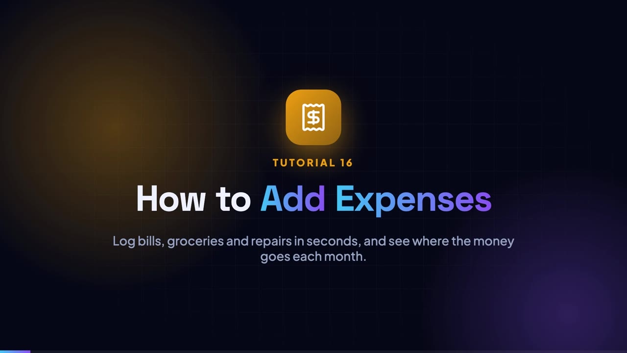 How to Add Expenses
