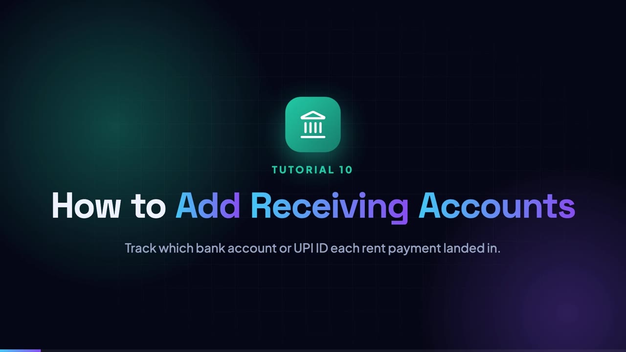 How to Add Receiving Accounts (UPI / Bank)