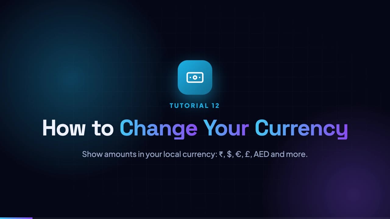 How to Change Your Currency