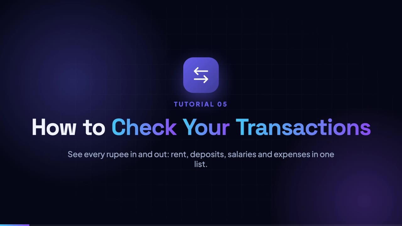How to Check All Transactions