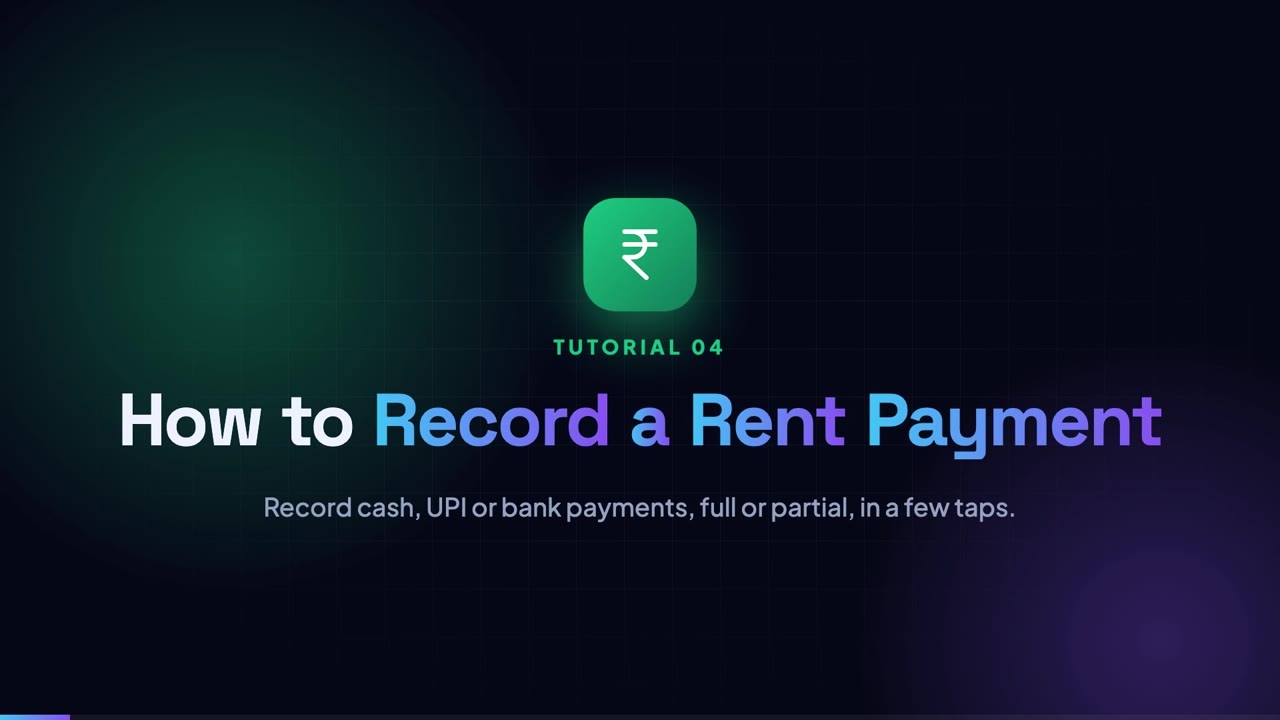 How to Record a Rent Payment