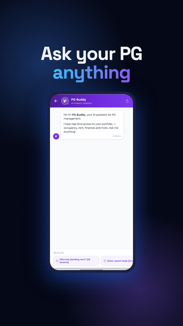 PG Buddy AI: Ask “Who Hasn’t Paid Rent?” and Get the Answer